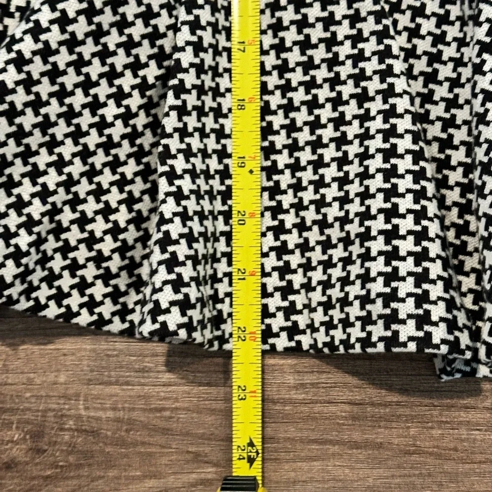 NWT! Mayoral Girls 5 Houndstooth Peter Pan Sparkle Collar Ruffle Hem Dress